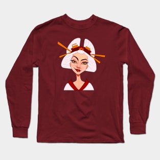 Byakko cunningly smiling Long Sleeve T-Shirt